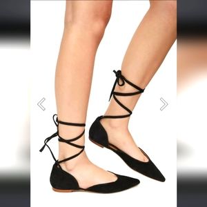 NIB Free People Noelle Wrap Flat SIZE US 6 AND 9.5 FOR SALE